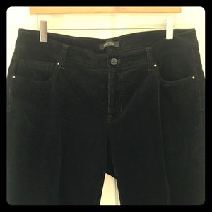 Sexy boot cut black corduroy pants